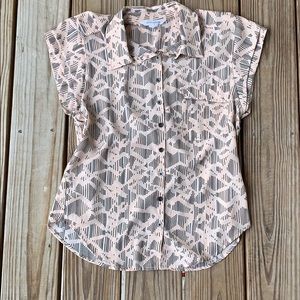 BCBG capped sleeve top.